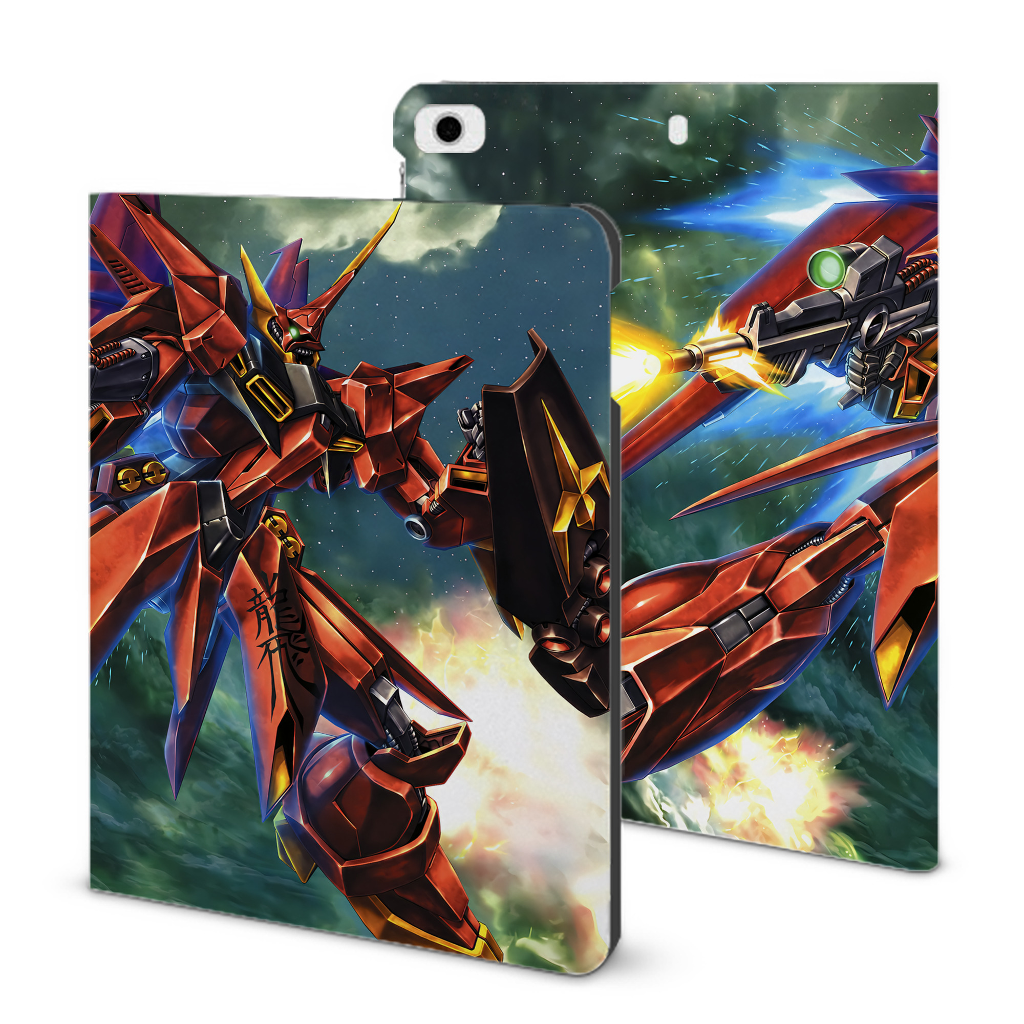 （画像用） 機動戦士ガンダム Mobile Suit Gundam IPad ケース ブック型 PUレザー TPU 耐衝撃 軽量 薄型 ペン収納なし 全面保護 IPad 各モデル対応